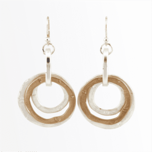 Silver/Gold matte circles