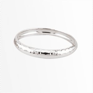 Hammered Bangle Silver