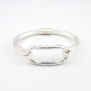 Hook bangle Silver