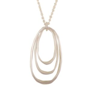 Multi necklace silver